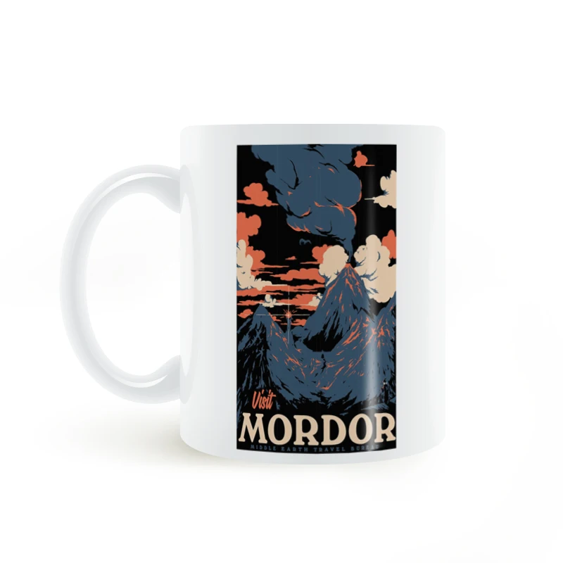 Посетите Mordor LOTR кофейная кружка керамическая чашка креативные подарки 11 унц.