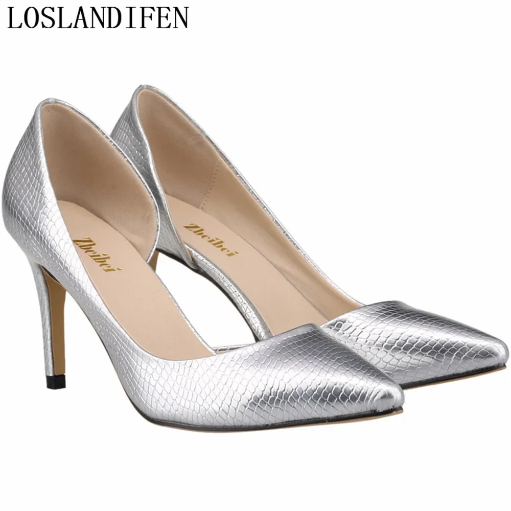 

Fashion Pointed Toe Evening Shoes Women Thin Heels High Heels Sexy PU Bridal OL Pumps Wedding Shoes