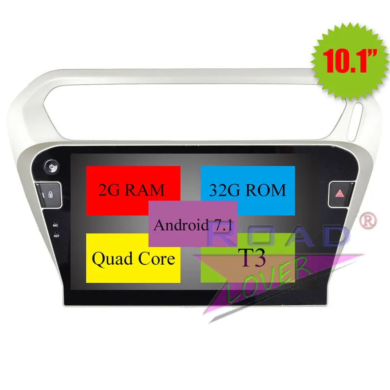 Best Roadlover Android 8.1 Car Multimedia Radio For Citroen C-Elysee 2014 Peugeot 301 2014 Stereo GPS Navigation Magnitol Din NO DVD 10