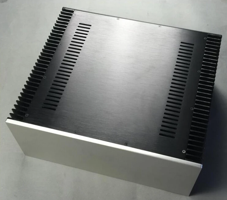 DIY Big class A aluminum amplifier enclosure chassis with heatsink 480*200*411mmin Amplifier