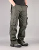 Men's Cargo Pants Mens Casual Multi Pockets Cargo Large size 44 Tactical Pants Men Outwear Army Straight slacks Long Trousers 2