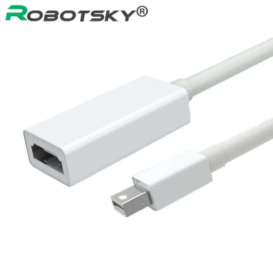 

Top Quality Mini DisplayPort Thunderbolt To HDMI Adapter Display Port DP Cabo For New Macbook Pro Air iMac ThinkPad X1 Converter
