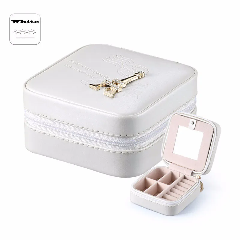 Jewelry Packaging Box Casket Box For Exquisite Makeup Case Cosmetics Beauty Organizer Container Boxes Graduation Birthday Gift