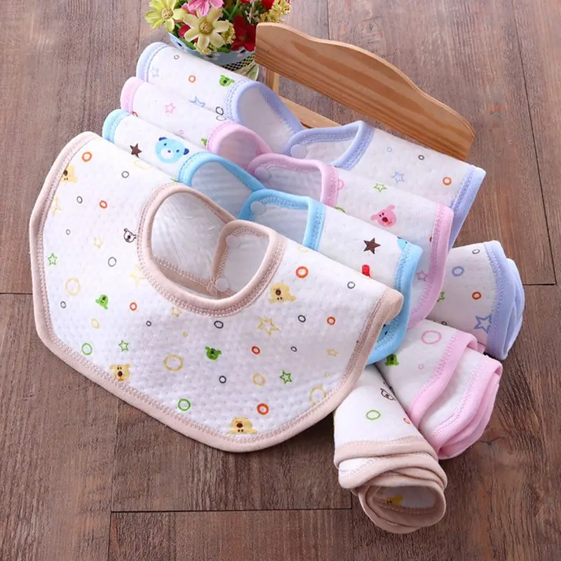 

Multi-color New Baby Bibs & Burp Cloths 360 Degree Cotton Snaps Octagon Bib Bibs Waterproof Child Cotton Towel Yellow Lace B