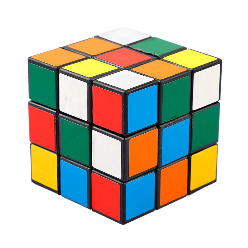 Красочные три слоя магический куб профессиональный соревнования скорость Cubo не наклейки головоломка волшебный куб крутая игрушка мальчик