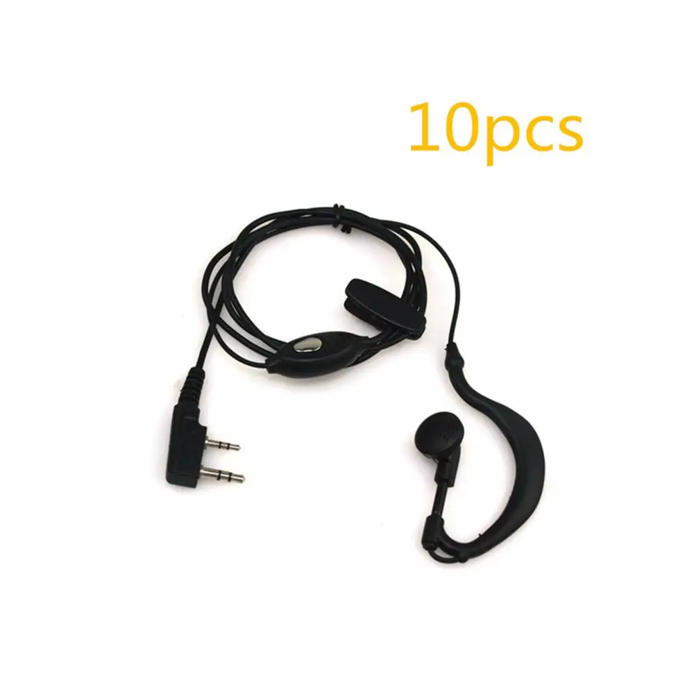 10 шт. Любительское радио baofeng 2pin K порт КАПСЮЛЬ ptt mic гарнитура для ручной