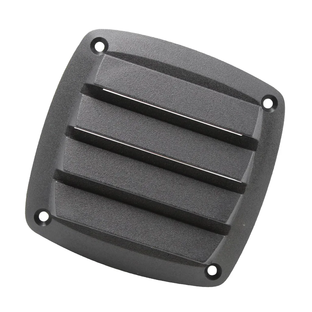 4 Inch Louvered Vents Style Boat Marine Hull Air Vent Grill Cover - Black