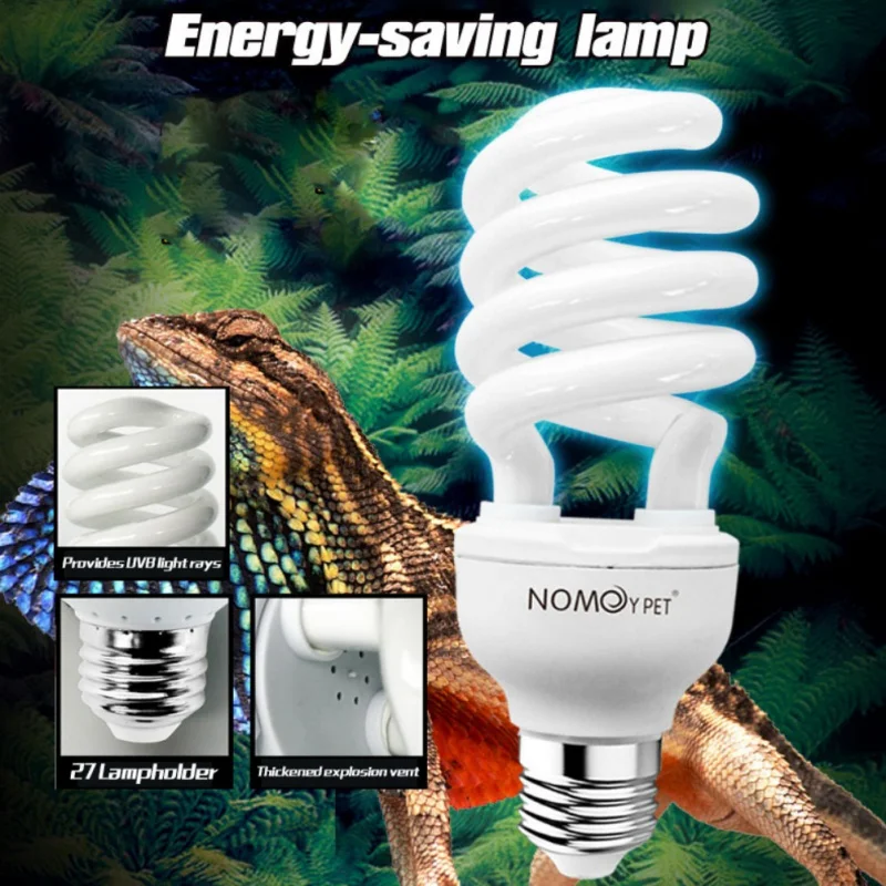 

Reptile Succulent Plant Calcium Sun Lamp With 26W UVB Energy-Saving Tortoise Lizard Habitat Lighting For Turtle Snake Lguanas PY
