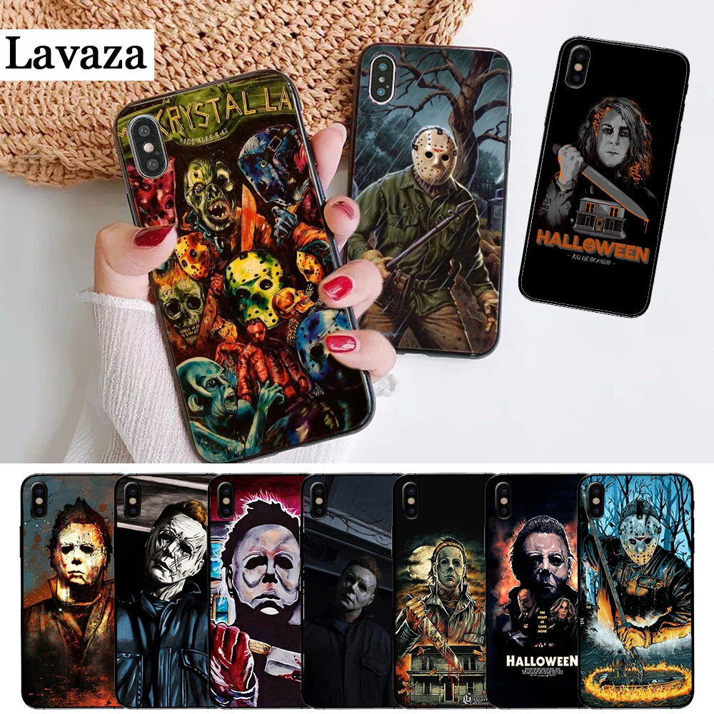 

Lavaza The Curse Of Michael Myers Horror Movie Silicone Case for iPhone 5 5S 6 6S Plus 7 8 X XS Max XR