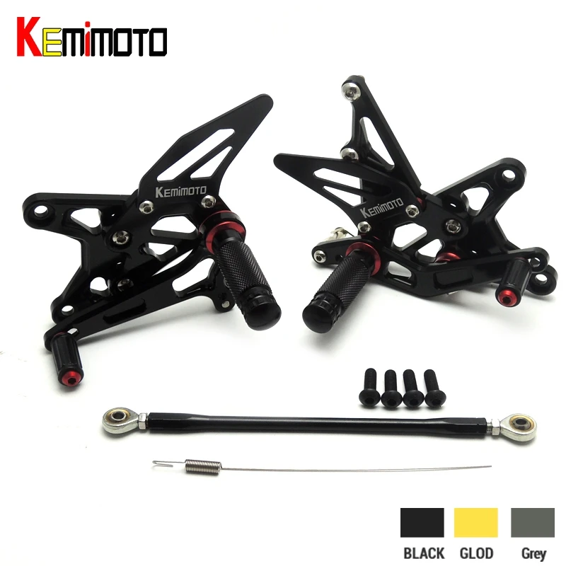 

2009-2014 ZX6R New Adjustable Rear Set Footrest For Kawasaki ZX-6R 2009 2010 2011 2012 2013 014 ZX 6R Rearsets 7075 Aluminum