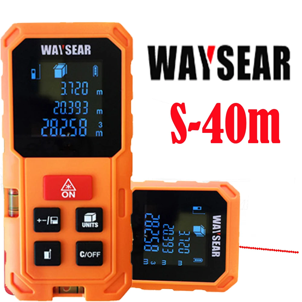 Waysear laser distance meter 40M 60M 80M 100M rangefinder trena laser tape range finder build measure device ruler test tool Waysear laser distance meter 40M 60M 80M 100M rangefinder trena laser tape range finder build measure device ruler test tool