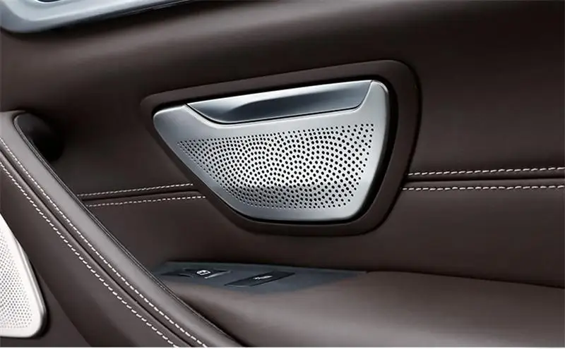 Стайлинга автомобилей дверные ручки стерео Динамик украшения крышка динамика наклейки Накладка для BMW 5 серии g30 g38 интерьер авто аксессуары