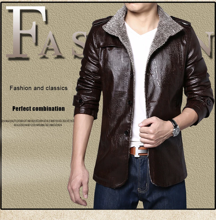 Brand Leather Jacket Men Slim Warm Mens Washed Leather Motorcycle Biker Jackets Standing Collar Coat Plus Size 4XL Outwear Parka men's genuine leather motorcycle jackets