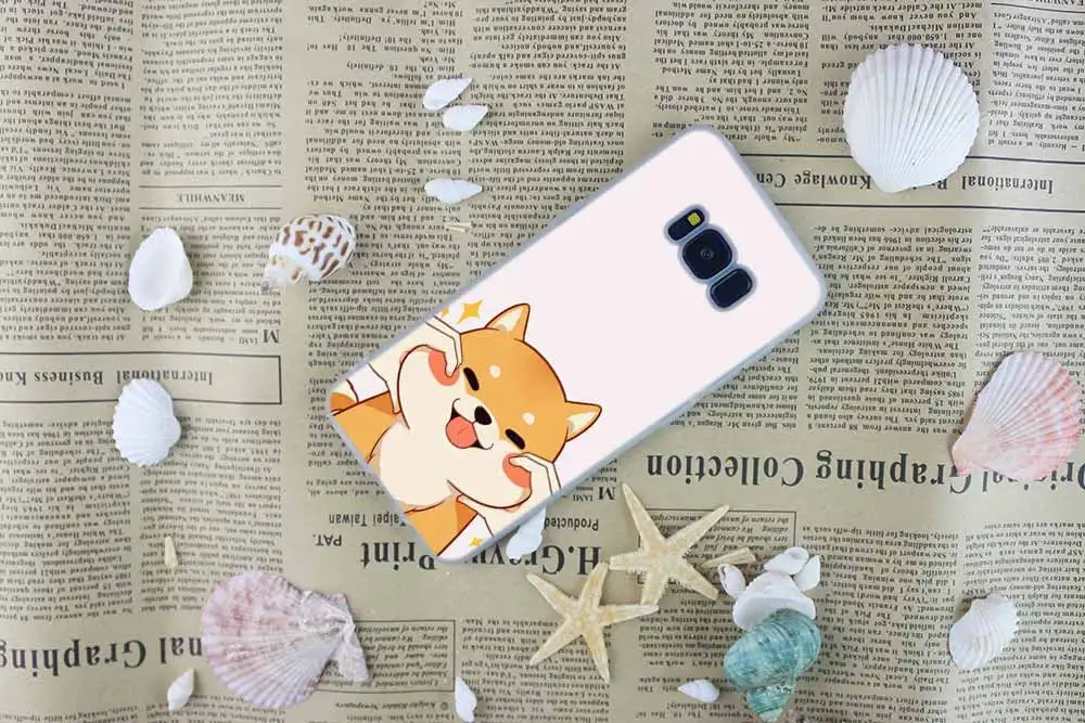 Милые Косплей shiba корги собака силиконовый чехол Обложка для samsung Galaxy S10 плюс S8 S9 плюс S7 S6Edge S5 Примечание 10 8 9 телефон S10 E S9 S8 S7 S6