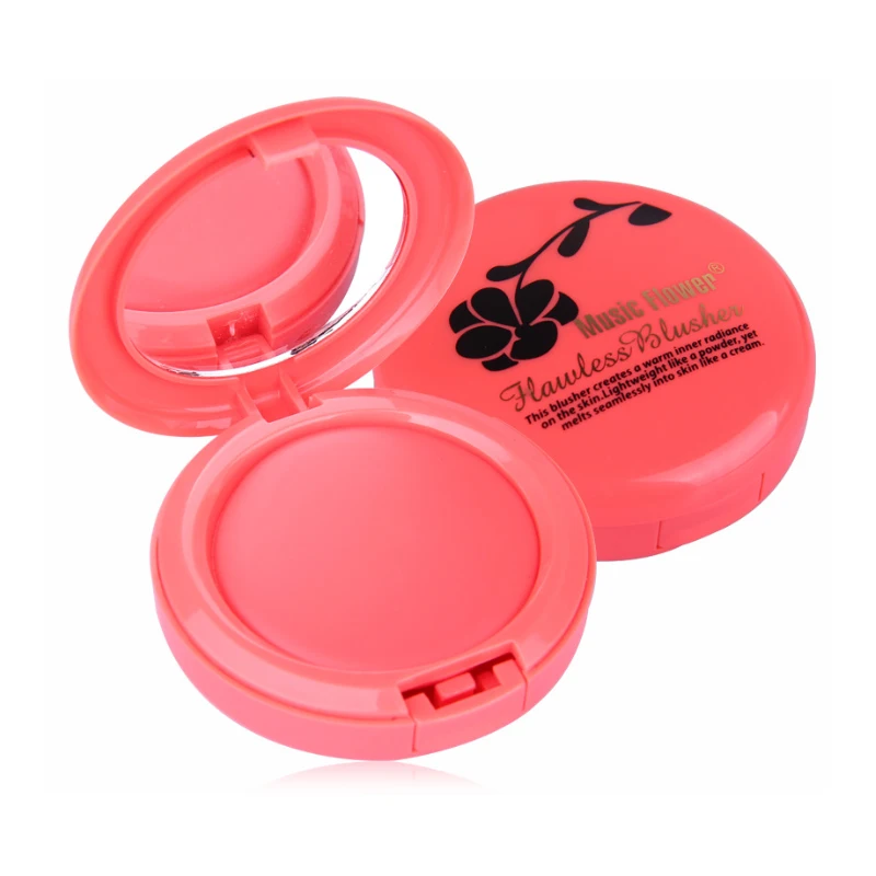 

Makeup Cheek Blush Powder 6 Color Blusher Powder Pressed Foundation Face Makeup Blusher With Brush Face Blusher