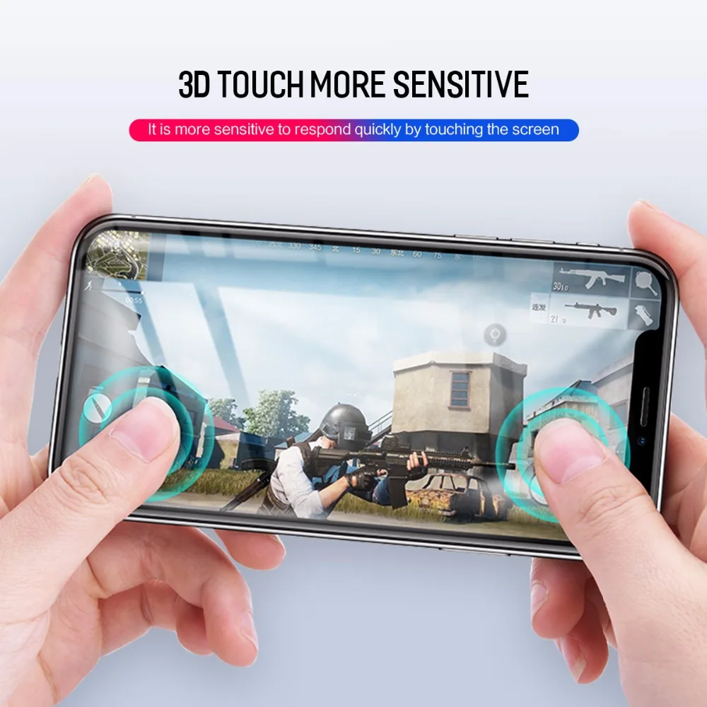 Rock 0,26 мм закаленное стекло для iPhone XR защита экрана полное покрытие защитное стекло зазор 49