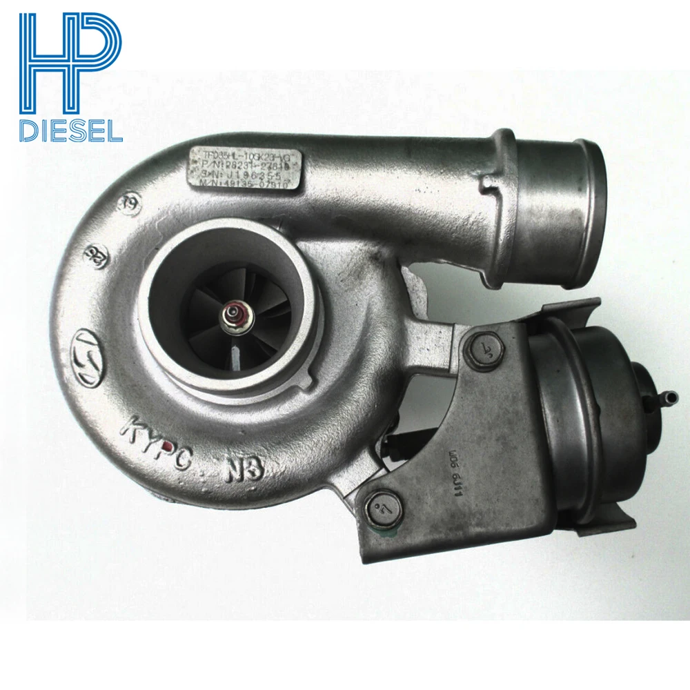 

Complete turbo charger 28231-27810 NEW TF035 for Hyundai Santa Fe 2.2 CRDI D4EB 155 HP / 114 KW 2006- 49135-07312 2823127810