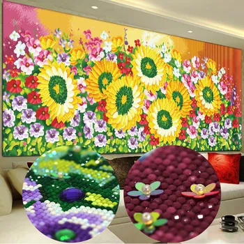

DIY 5D Sale Diamond Embroidery, Diamond Mosaic, Sunflower, Special Shaped, Full, Diamond Painting, Cross Stitch,3D, Decoration