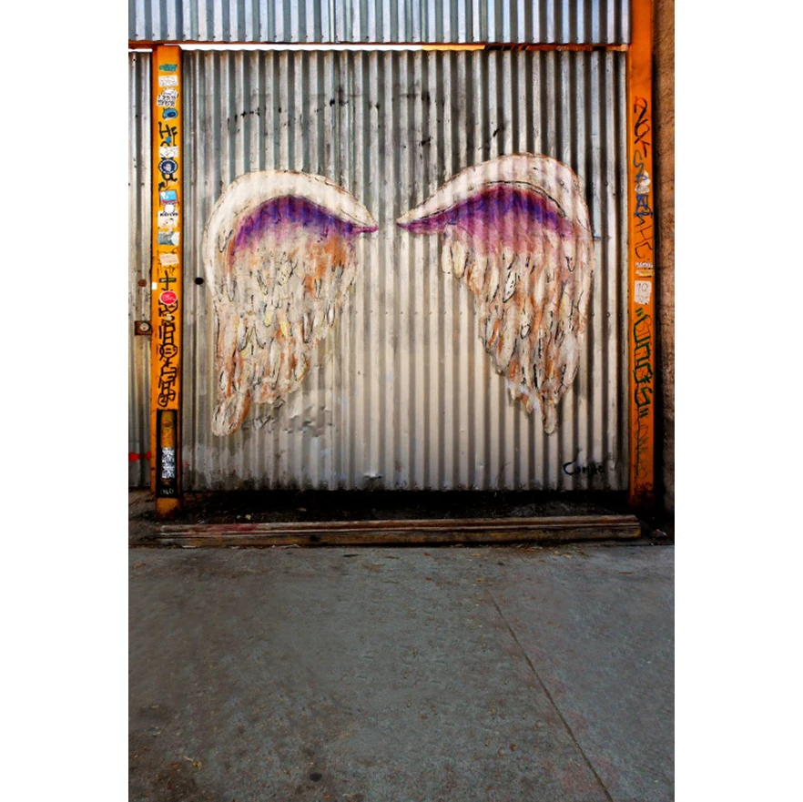 Laeacco Photography Backdrops Unique Angel Wing Pattern Wall Child Portrait Photographic Backgrounds Photocall Photo Studio | Электроника