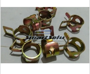 

Free shipping 100Pcs 10Size 6-15mm Fuel Spring Clip Vacuum Silicon Hose Clamp