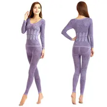 Женские кальсоны для зимы, сексуальное женское термобелье, костюм для женщин, облегающий женский интимный комплект, теплые женские пижамы