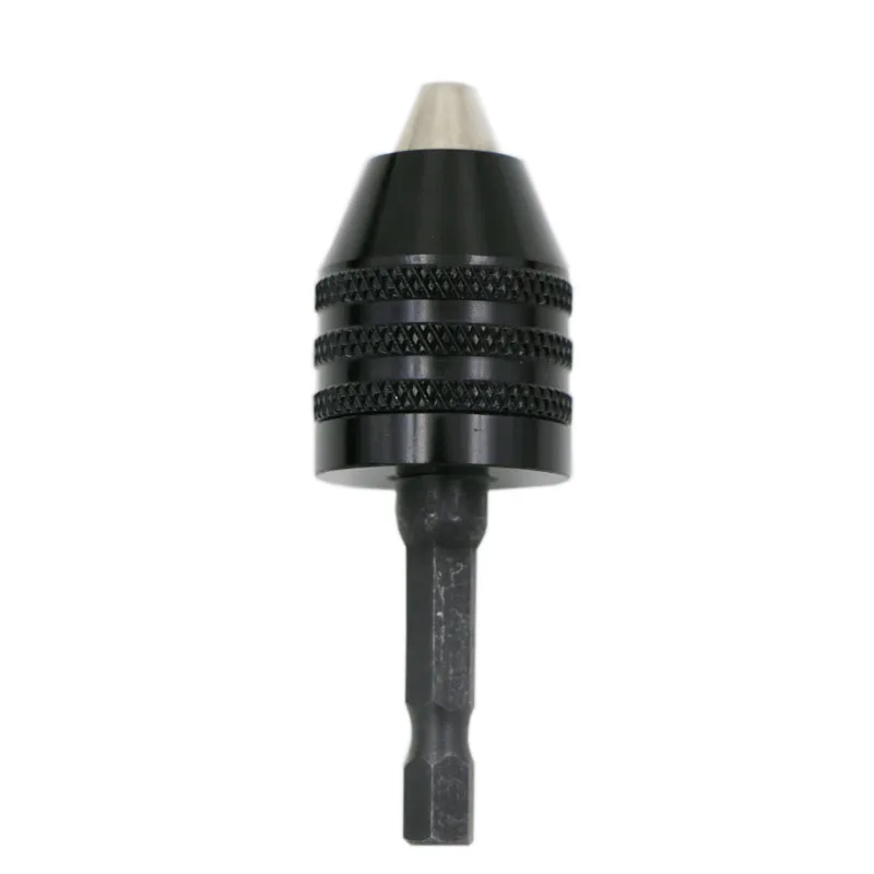 1 шт. 0,3-8 мм черный Быстрозажимной Сверлильный Патрон Отвертка ударный Драйвер адаптер 1/" 6,35 мм шестигранный хвостовик сверла диаметр электроинструменты