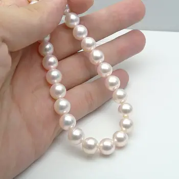 

8-8.5mm Top AAA Real Akoya Hanadama Cultured White Pearl Strand Loose Pearl