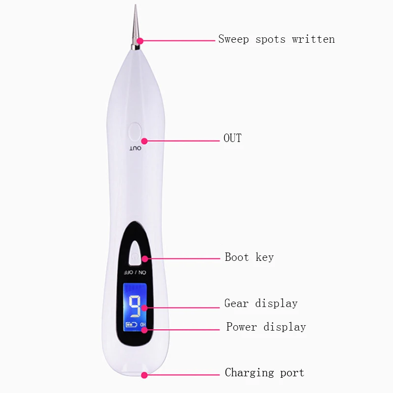 Новый ЖК-дисплей уход за кожей шариковая ручка мол удаления темно-пятновыводитель ручка бородавок кожи тег татуировки Средства удаления
