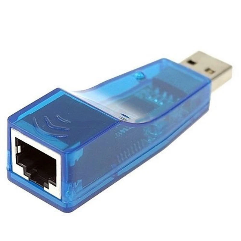 

Blue USB 1.0 / 1.1 / 2.0 to Lan RJ45 Ethernet 10/100Mbps Network Card Adapter For Laptop PC L6