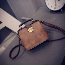 Ретро женские сумки модные тоут роскошные сумки Hasp Leasure из искусственной кожи Сумка через плечо дизайнерская женская Сумка Bolso Mujer