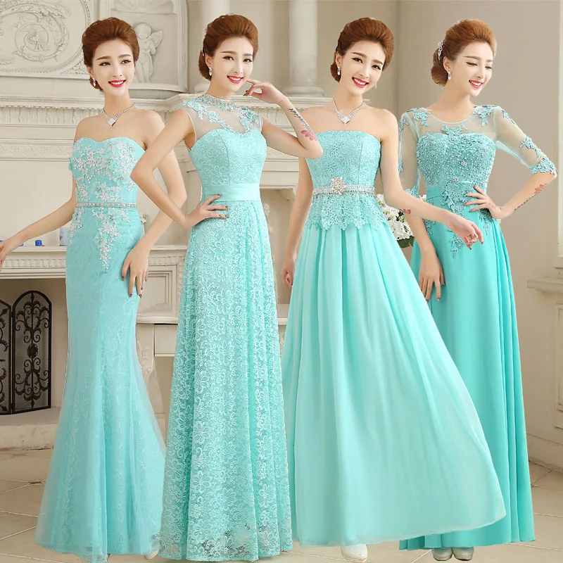 Robe Demoie D Honneur 2018 New Lace Beaded 3 4 Sleeve A Line 5 Robe Demoie D Honneur 2018 New Lace Beaded 3 4 Sleeve A Line 5 Styles Turquoise Bridesmaid Dresses Long Plus Size