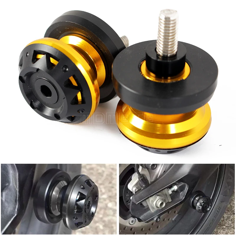

m6 Motorcycle Swingarm Spools Slider Stands Screws For Benelli ducati monster 821 triumph Speed TRIPLE STREET TRIPLE yamaha R15