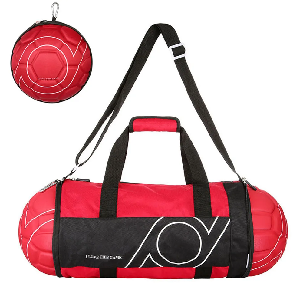 Унисекс в форме футбольного мяча спортивная сумка для спортзала для дома Спорт на открытом воздухе каникулы YS-BUY - Цвет: Красный