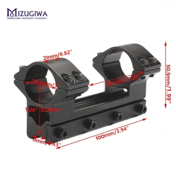 

Tactical 25.4 mm 1" Rings One Piece High Profile Mount with Stop Pin fit Dovetail 11mm Weaver Rail Pistol Magnum Airgun