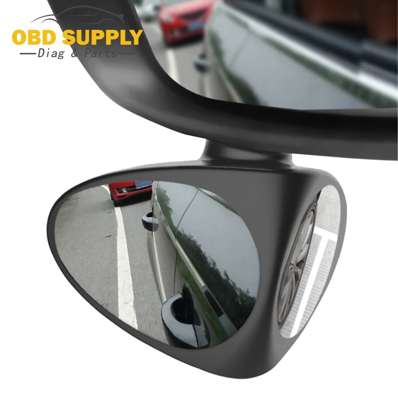 

2 in 1 Car Blind Spot Mirror Wide Angle Mirror 360 Rotation Adjustable Convex Rear View Mirror View front wheel Car mirror