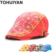 TOHUIYAN/Детская Милая кепка газетчика, осенне-летняя кепка для гольфа с козырьком, кепки для мальчика Boina, брендовые шапки-береты для детей