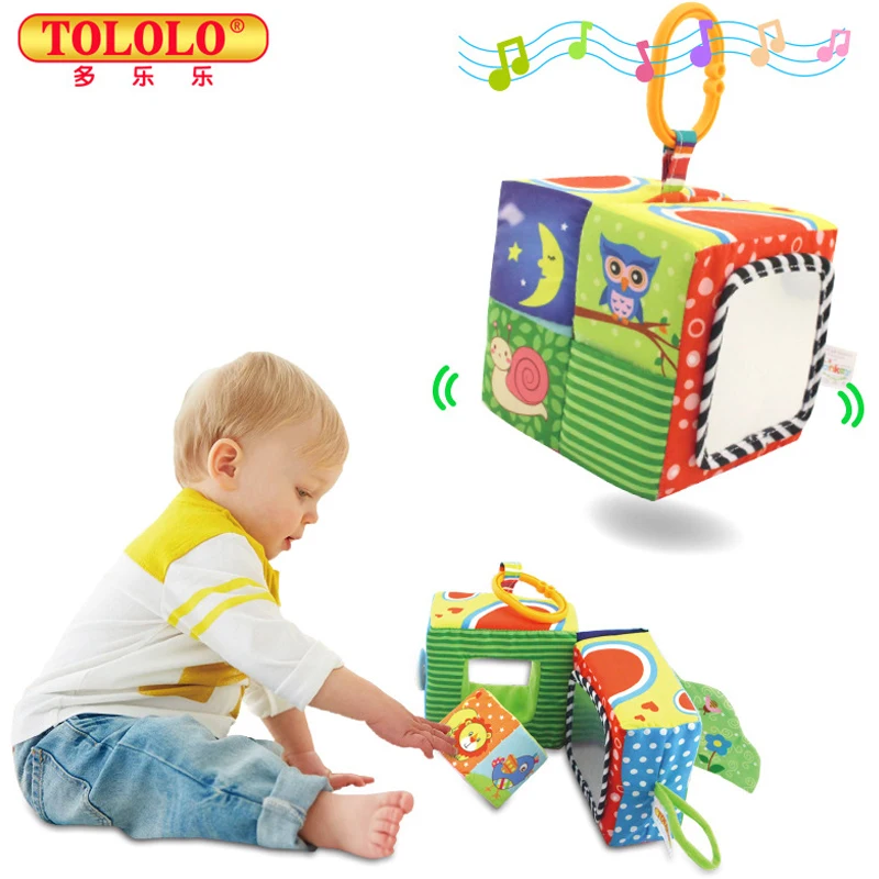 preço Multifuncional Blocos de Construção de Pano Do Bebê Infantil Jogo Brinquedos Educativos Para Crianças Bebês Recém nascidos Chocalhos Mobiles Garoto Tot