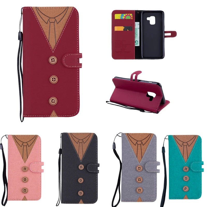 

Luxury PU Leather Flip Case on for Samsung Galaxy S6 S7 Edge S8 S9 Plus Note 8 9 S5 J3 2016 J310 EU J330 Wallet Card Slot Cover