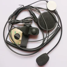 3,5 мм Шум уменьшить анфас закрыть наклейка на шлем мотоцикла наушники с микрофоном для мобильного радио Телефон