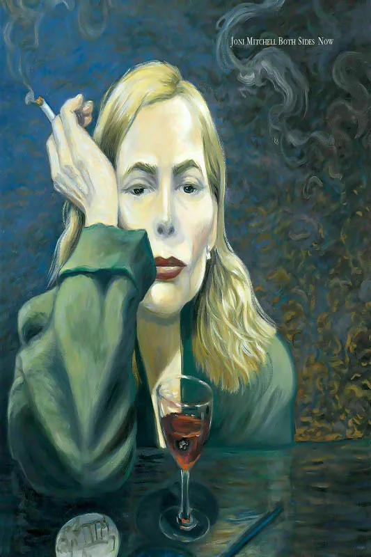 Q2141 Плакаты и принты Joni Mitchell обе стороны сейчас музыкальный альбом чехол с