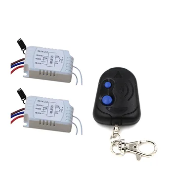 

Free Shipping AC220V 1CH RF Wireless Remote Control Switch Simple Operation with Manual Button 2* Receiver+1*Transmitter