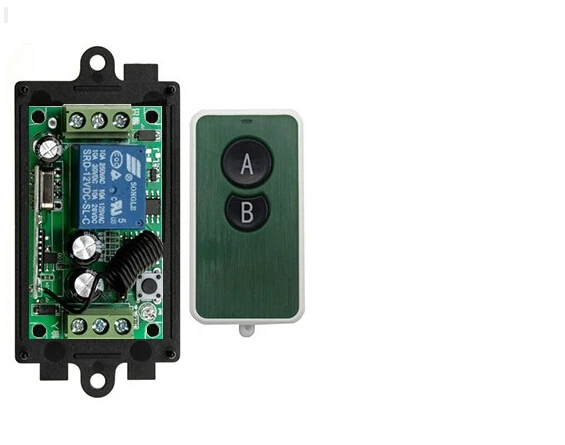 

New DC12V 1CH Wireless Light Lamp Remote Control Switch Transmitter with Two-button Receiver Smart Home Switch Learning Code