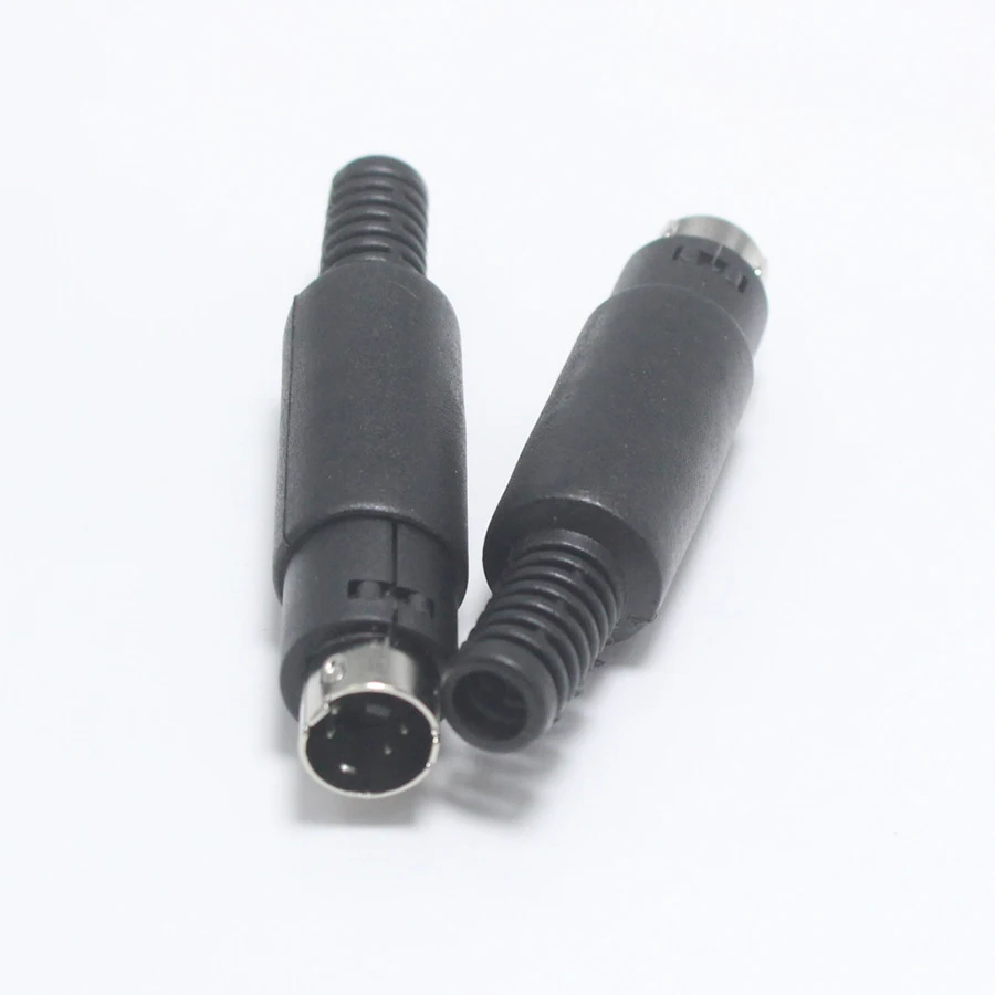 EClyxun 1 шт. мини 3 4 5 6 7 8 Pin Din штекер с пластик адаптер рукоятки пайки кабели DIY разъем