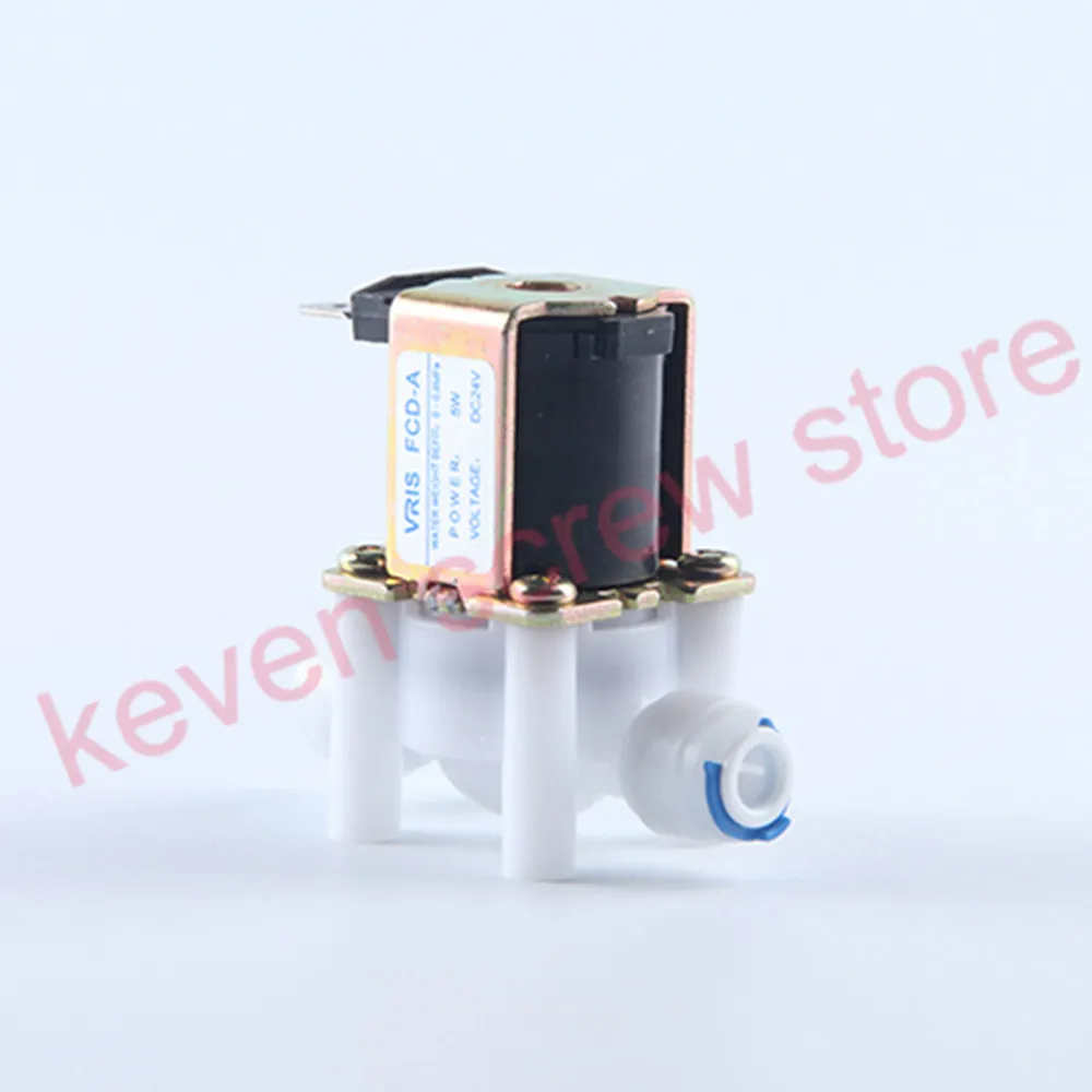 

1pc Electric Solenoid Valve Magnetic DC 24V 5W Water Air Inlet Flow Switch 1/4 " quick access general access