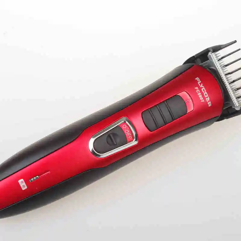 Flyco Red Maquina De cortar Cabelo перезаряжаемый триммер для бороды мужчин Профессиональный