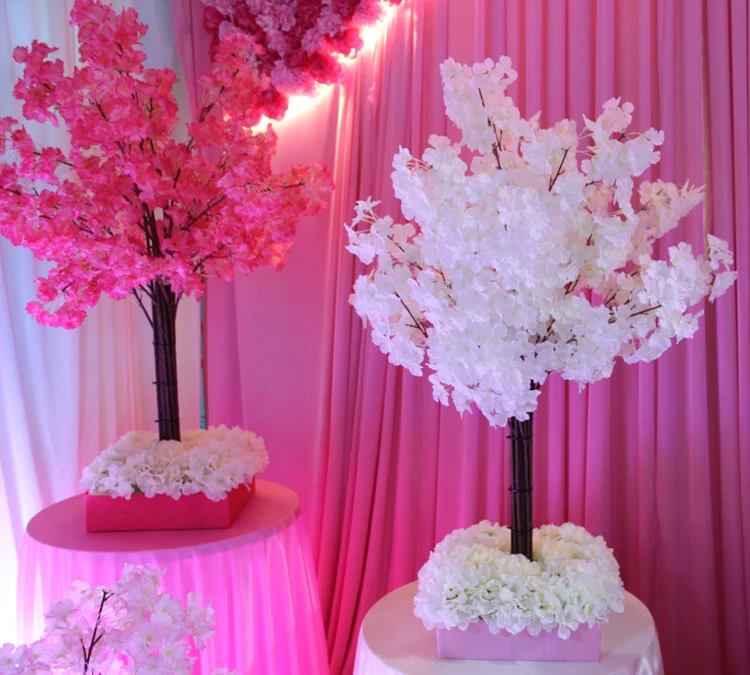 

Wedding table vase , wedding centerpieces flower , White simulation tree/ Simulation of cherry trees