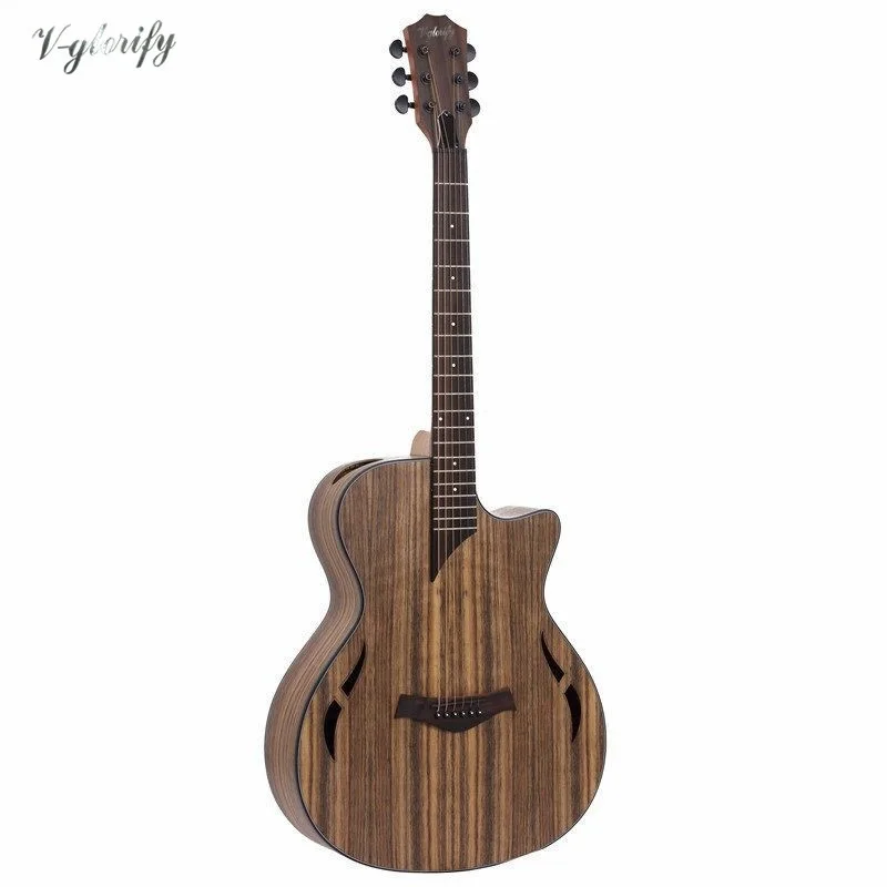 Электрическая акустическая гитара Hickory wood с эквалайзером электрическая