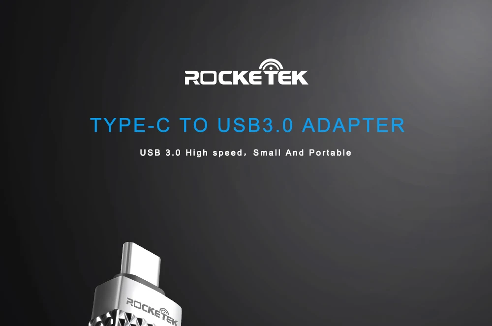 Rocketek Высокое качество USB 3,0 для type c OTG адаптер алюминиевый телефон тип-c аксессуары разъем для Xiaomi Oneplus LG Nexus 5X/6P