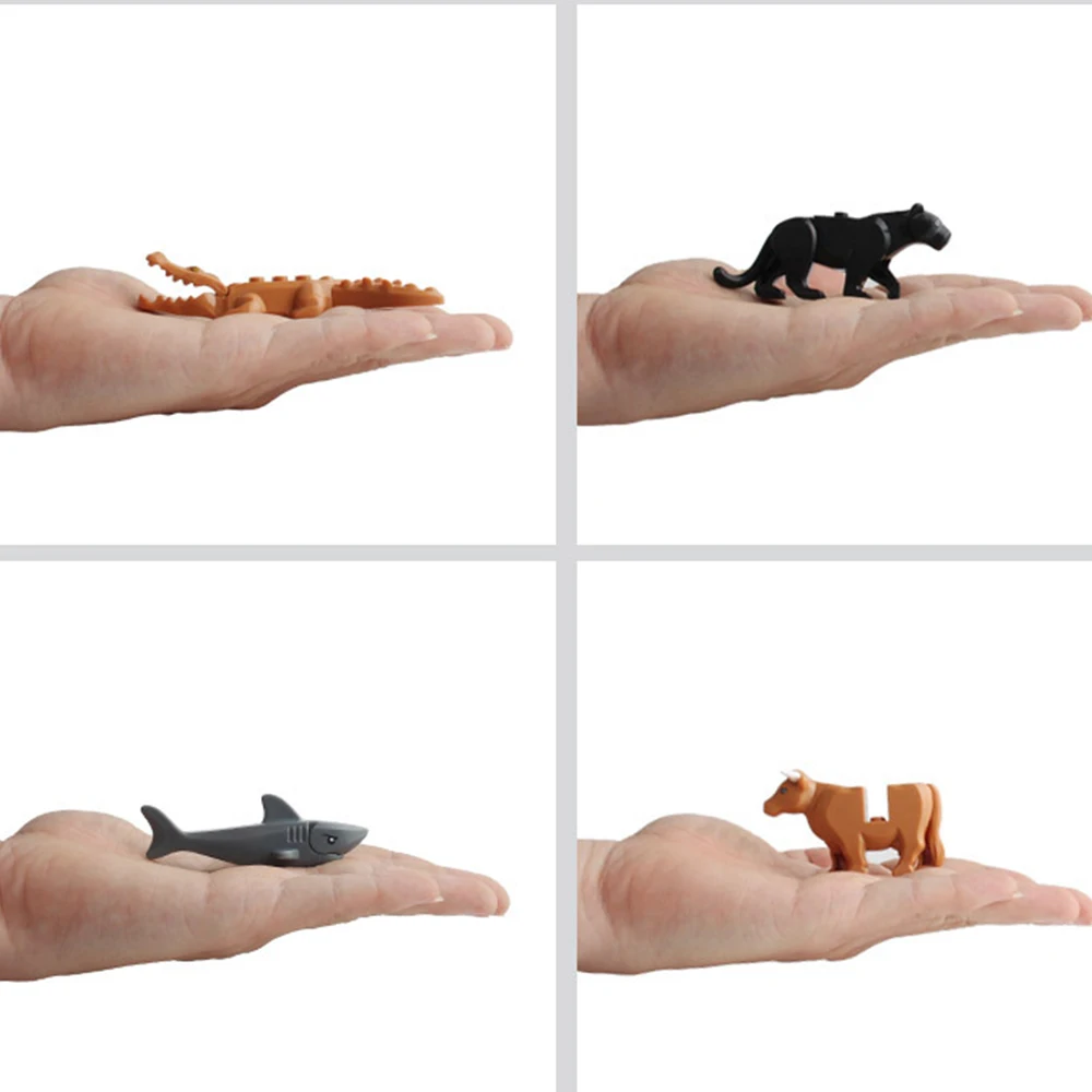 Compatible LegoINGly Animal Building Blocks Kids Children Toys Gift Tiger Shark Crocodile Dolphin Giraffe Figures Bricks Toys Compatible LegoINGly Animal Building Blocks Kids Children Toys Gift Tiger Shark Crocodile Dolphin Giraffe Figures Bricks Toys