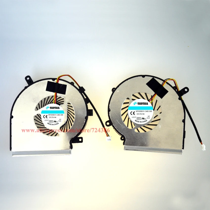

Shisha New original fan for MSI GE72 GE62 PE60 PE70 GL62 GL72 GP62 2QE 6QG MS-1794 MS-1795 cooler radiator PAAD06015SL N317 N318